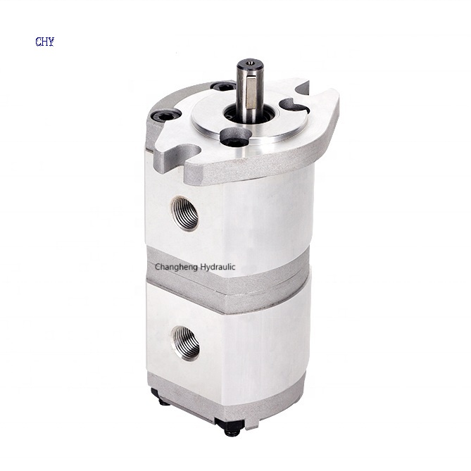 Hydromax type hydraulic double gear pump HGP-11A-F22R-X-2B