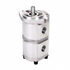 Hydromax type hydraulic double gear pump HGP-33A-F1111R-X-2B