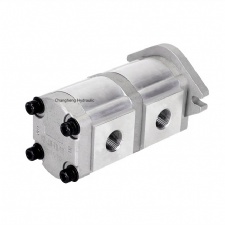 Hydromax type hydraulic double gear pump HGP-33A-F1111R-X-2B